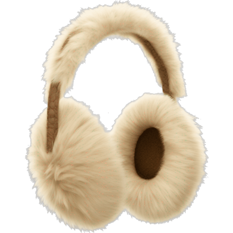 beige fur earmuffs emoji