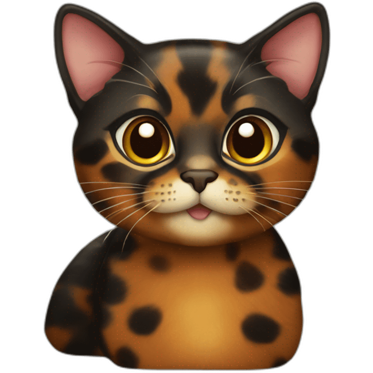 Tortoiseshell cat emoji