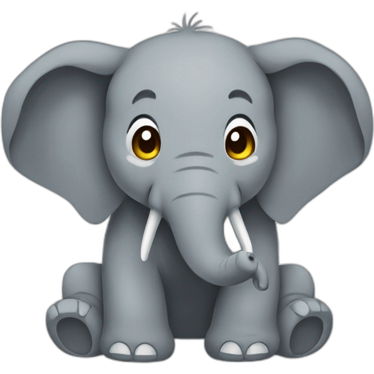 elephant anime style emoji