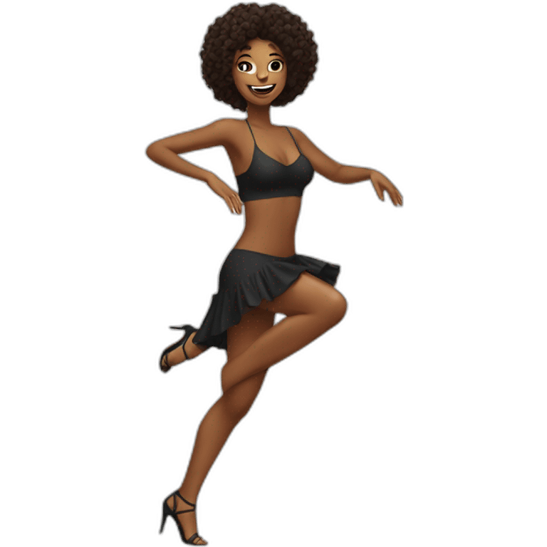 Sexy woman dancing emoji