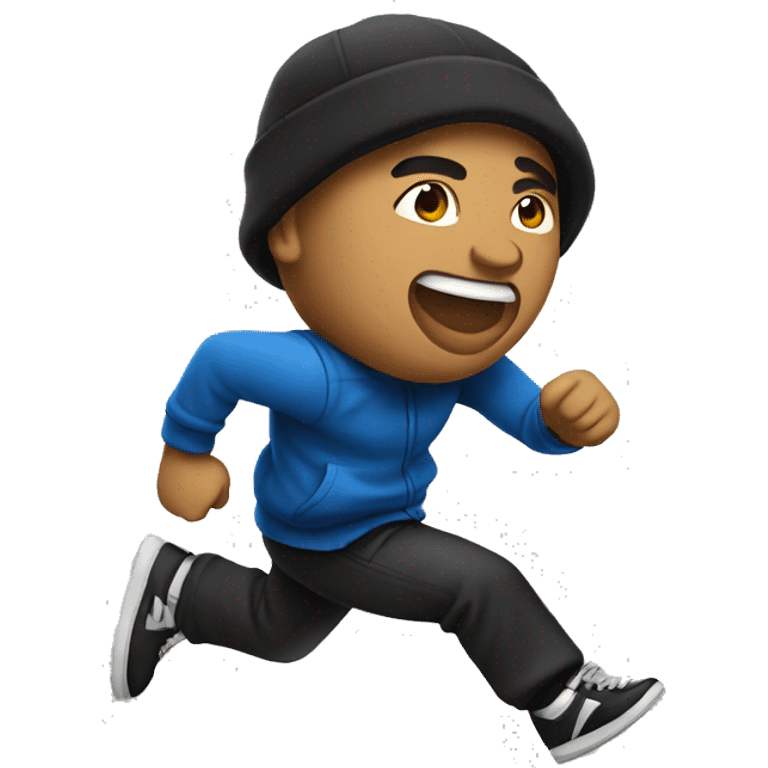 filipino-rapper running emoji