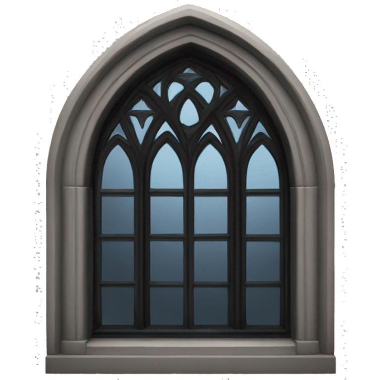 Black gothic window emoji