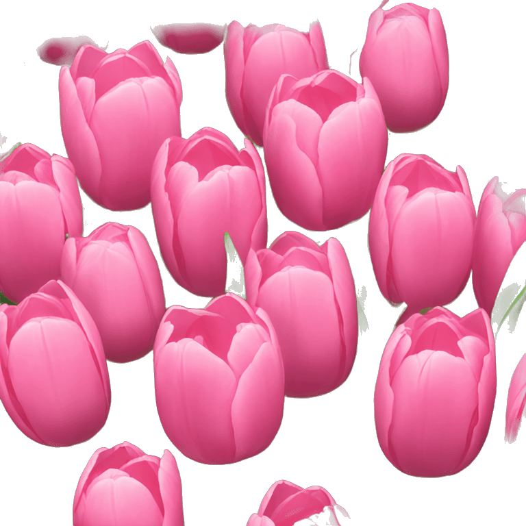 Pink tulips  emoji