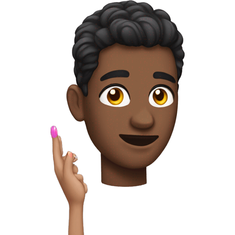 Gay with fake nails emoji