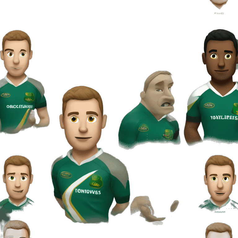 rugby player with northampton rugby shirt  emoji