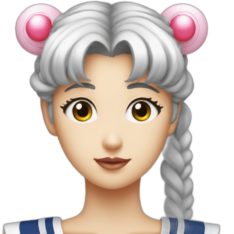 sailor moon, 3/4 view emoji