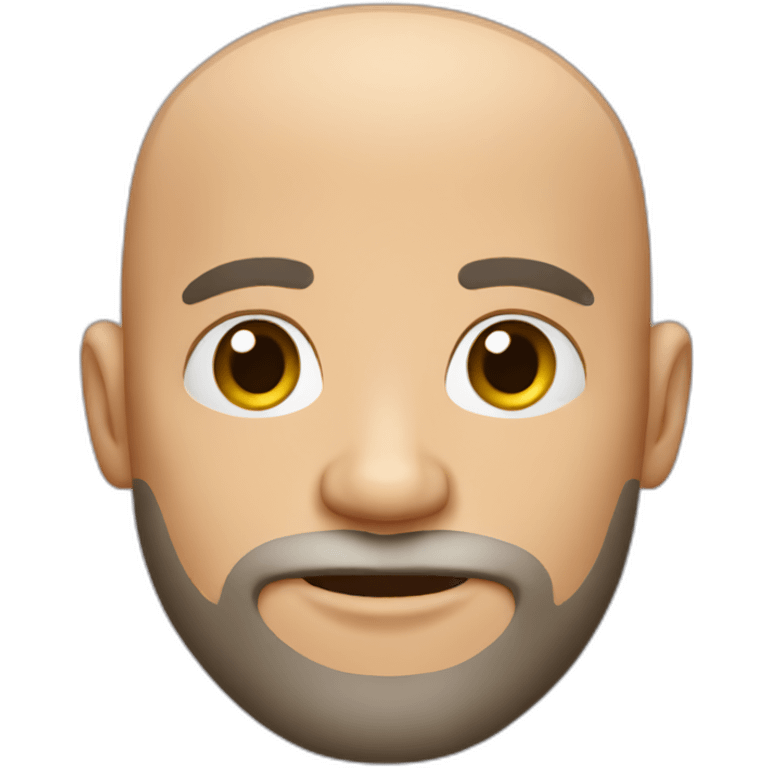 bald man with beard emoji