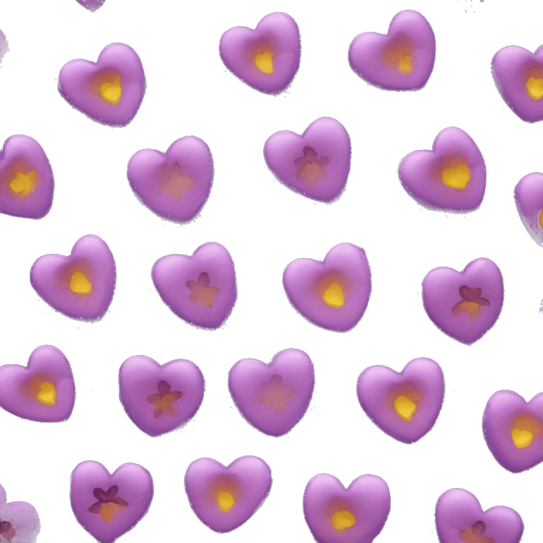 purple heart with flowers  emoji