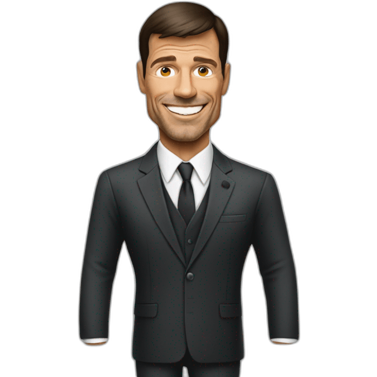 Tony Robbins de traje emoji