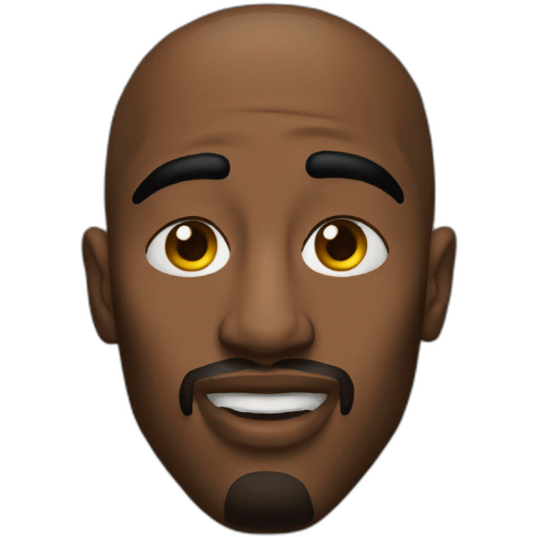 Tupac-only-face emoji