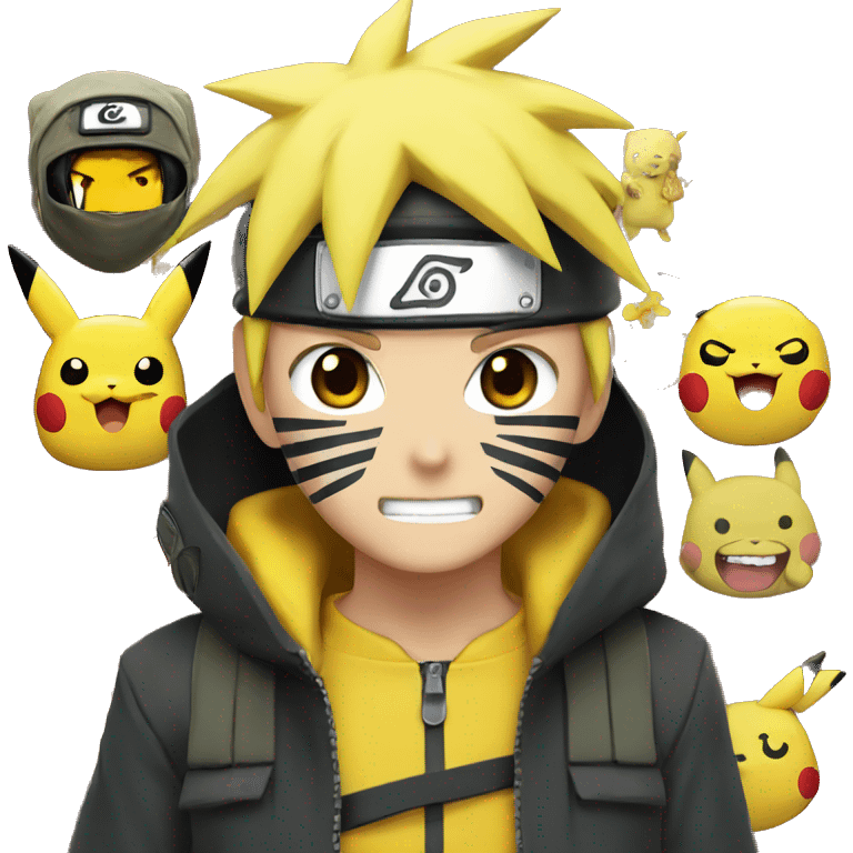 naruto + pikachu emoji