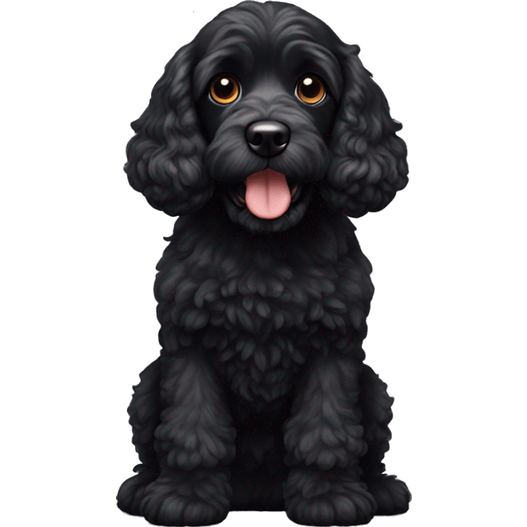 black cockerpoo emoji