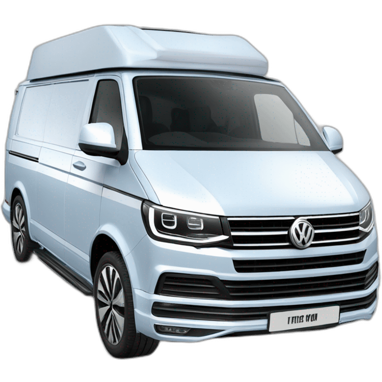 VW T6.1 California camper blue white emoji