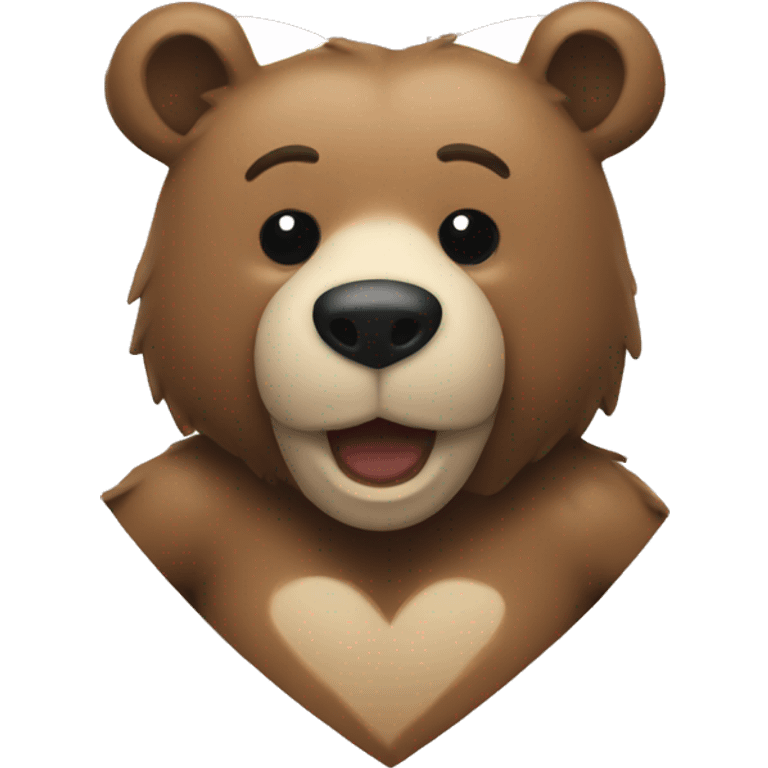 A bear heart emoji