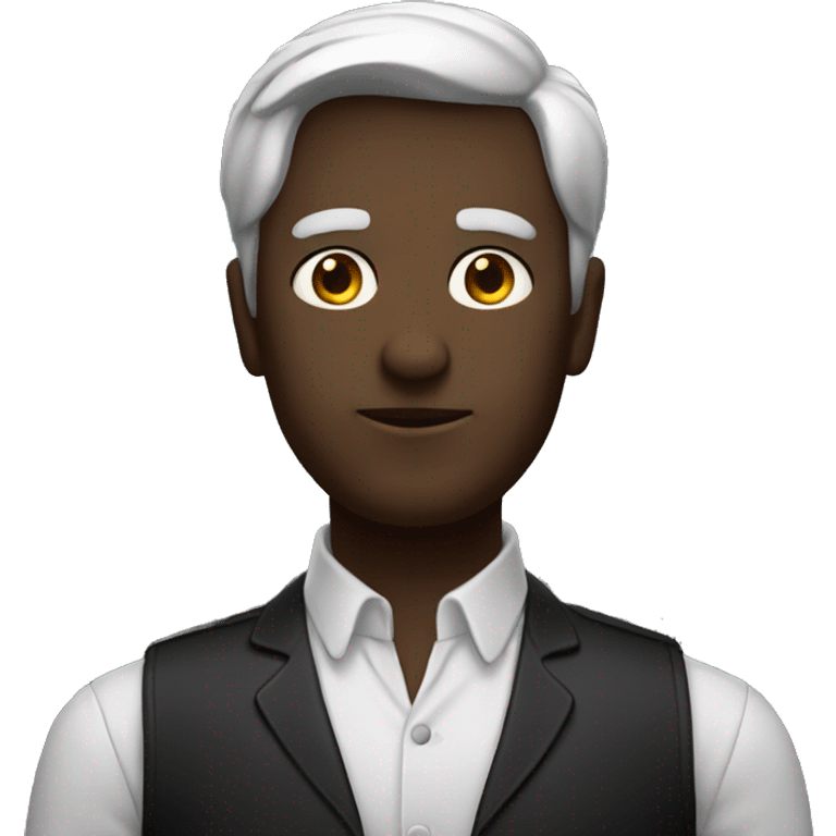 un homme noir  emoji