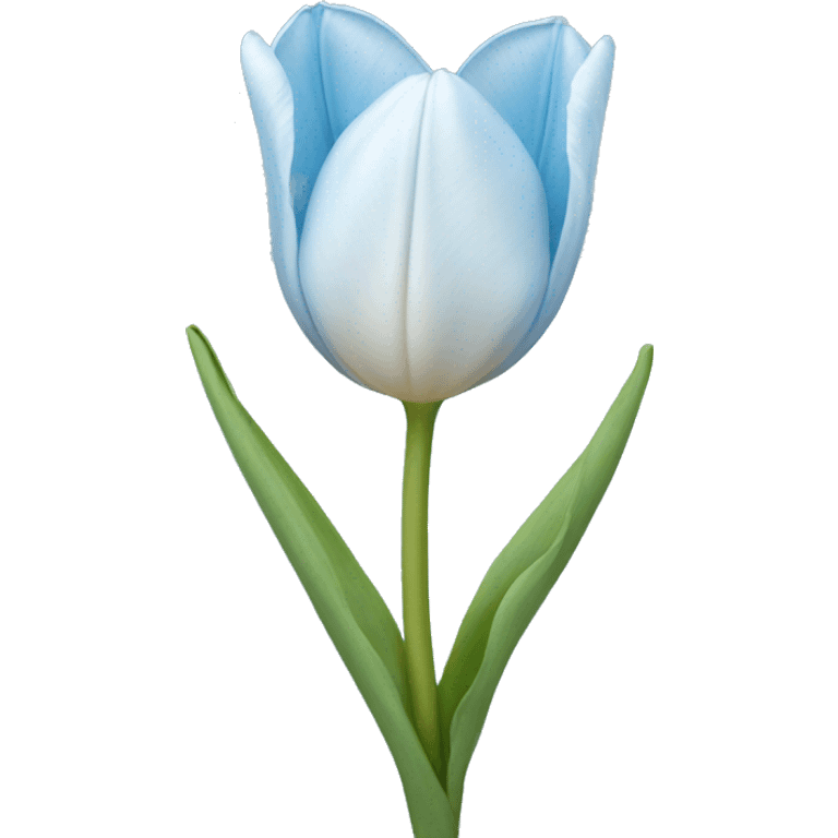 light blue tulip emoji