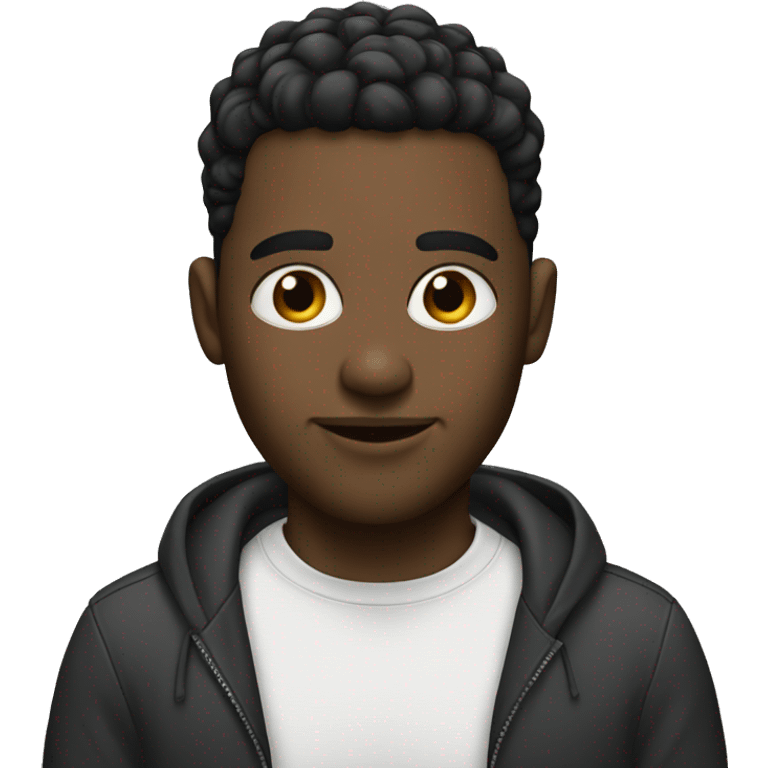 Black man with low taper fade  emoji