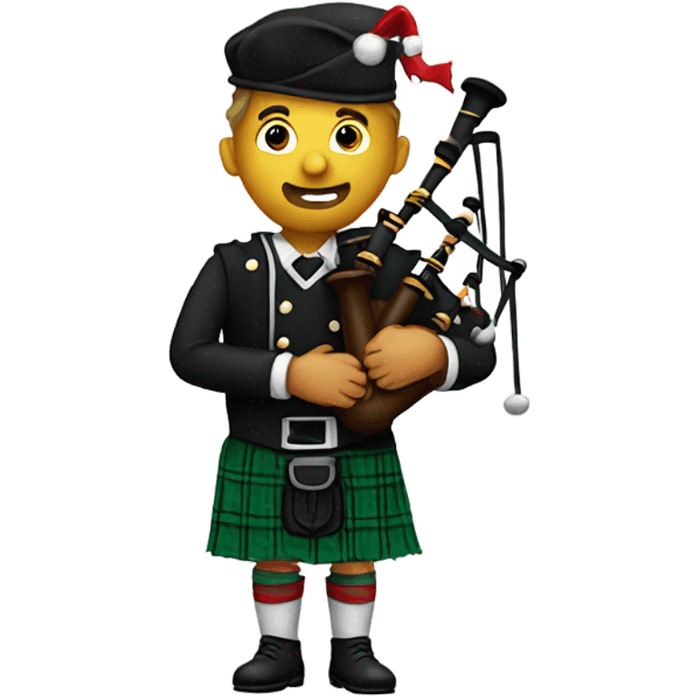 Christmas bagpiper  emoji