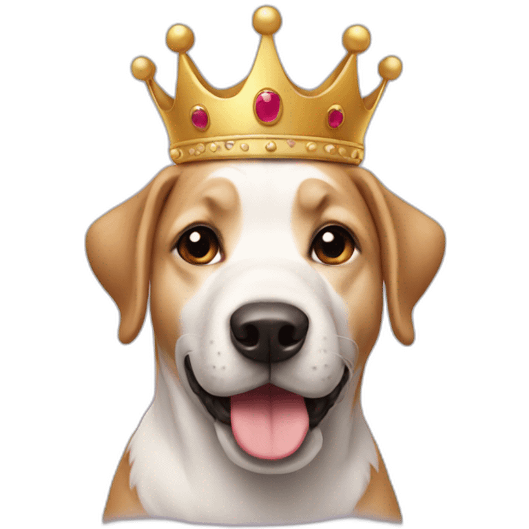 dog with crown emoji