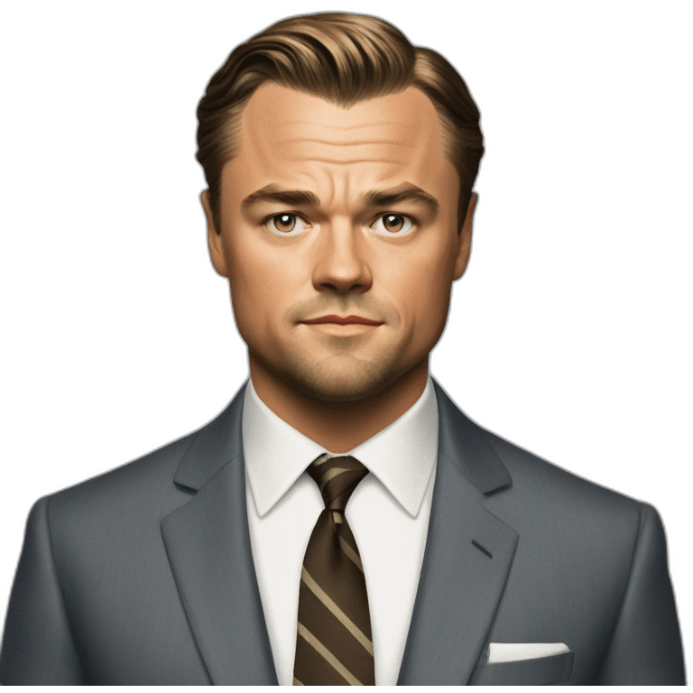 dicaprio in the wolf of wallstreet emoji