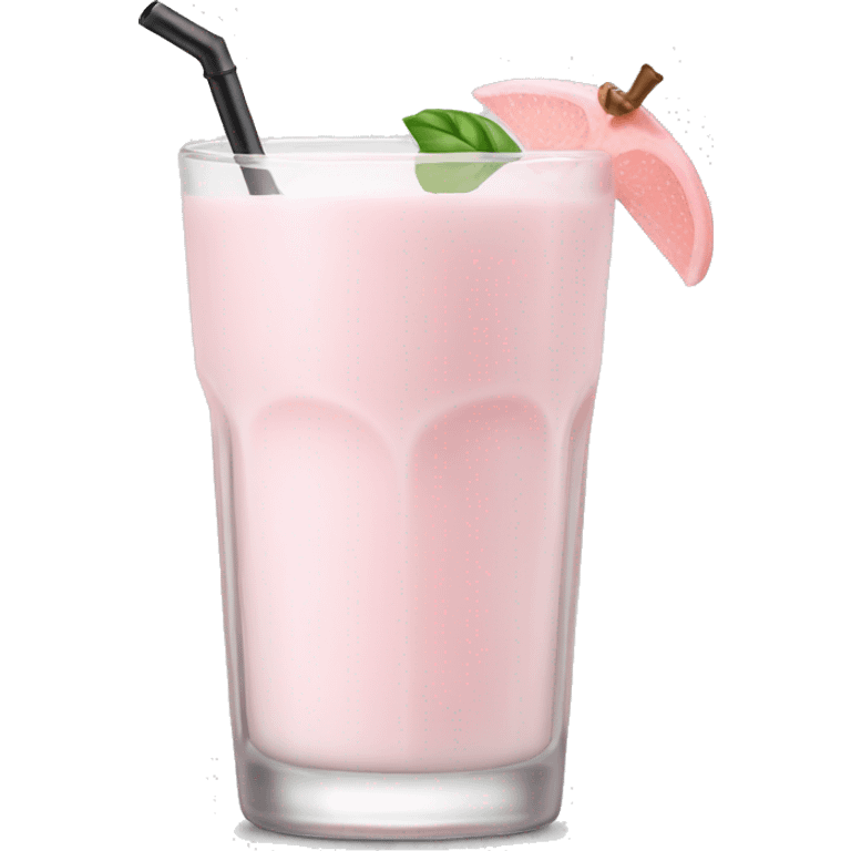 Light pink milk cocktail  emoji