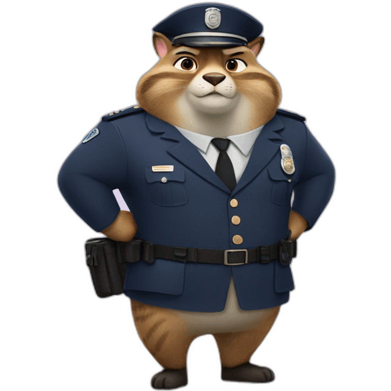 officer Benjamin Clawhauser from Zootopia emoji