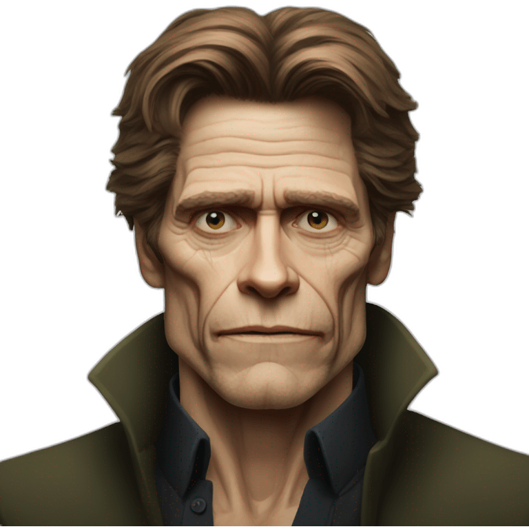 Willem Dafoe no wrinkles emoji