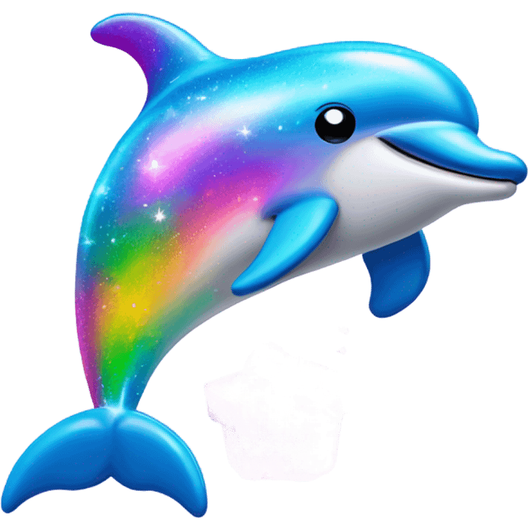 Cute Lisa frank sparkle dolphin  emoji