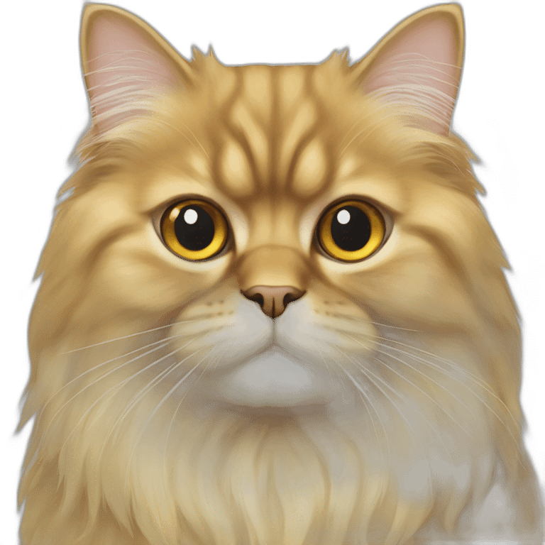 gold long hair persian cat emoji