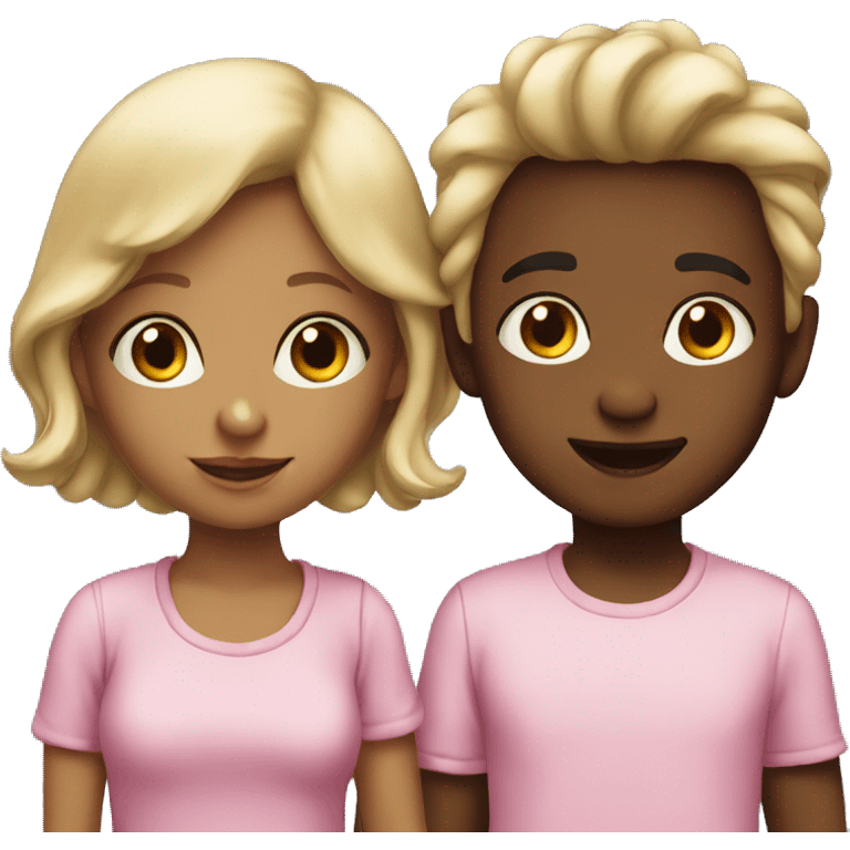 Twins boy and girl emoji