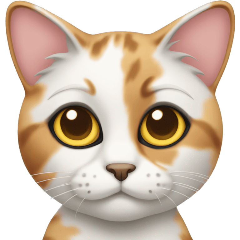 Calico cat with one eye  emoji