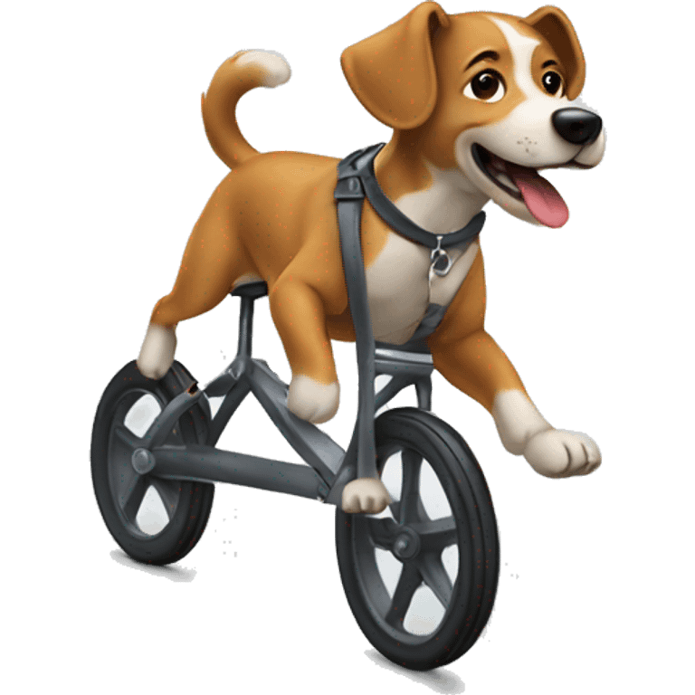 Wheelie dog  emoji