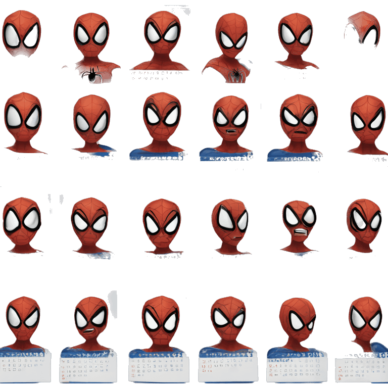 spider man Calendar emoji