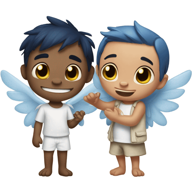 Angel and stitch emoji