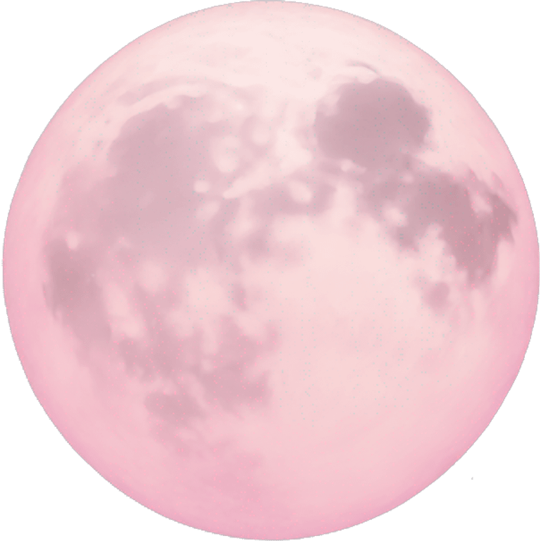 pastel pink moon emoji