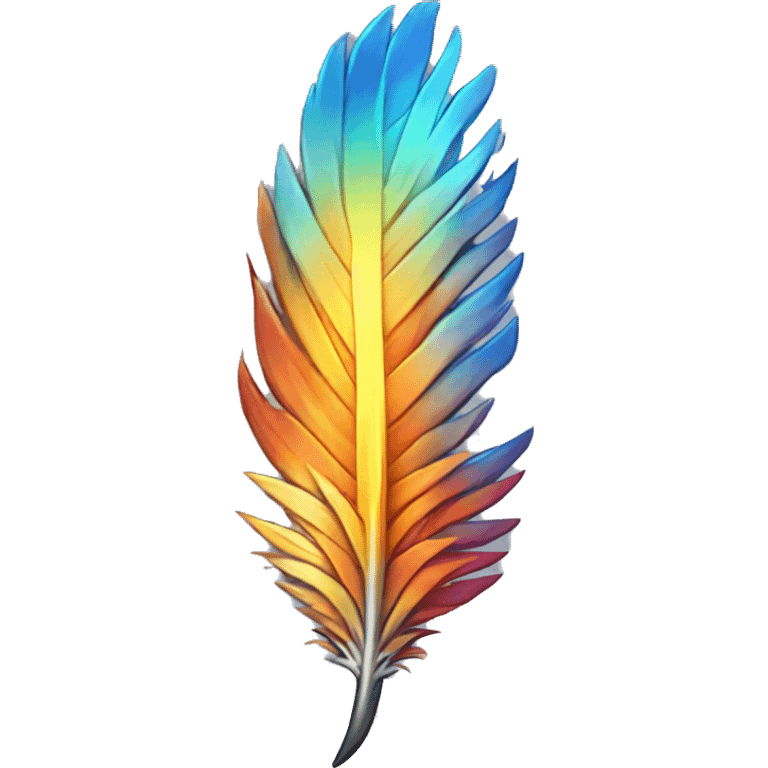 Cyber phoenix feather  emoji