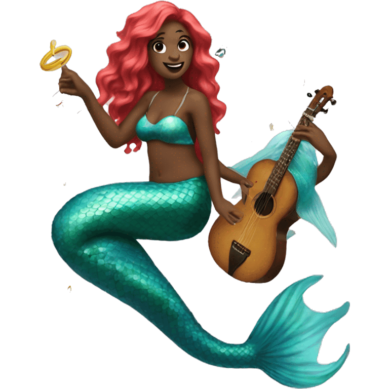 mermaid and music emoji