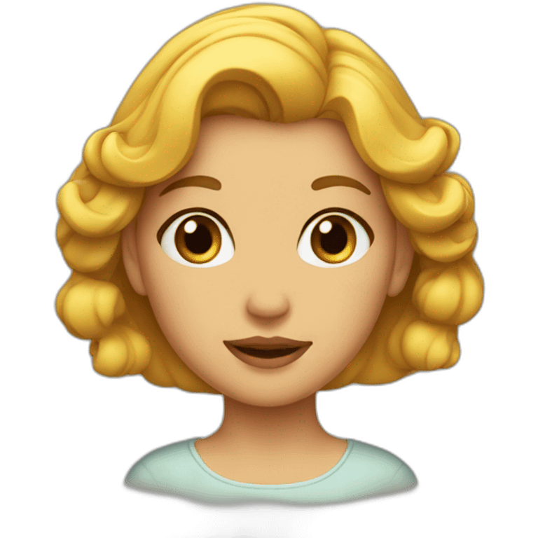 Fille belle emoji