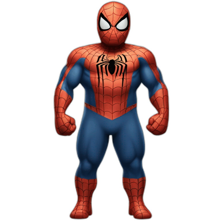 Heavyset lazy Spider-Man emoji