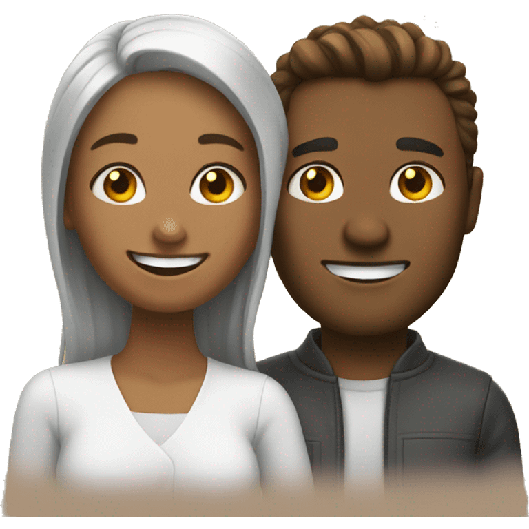 Couple having fun emoji