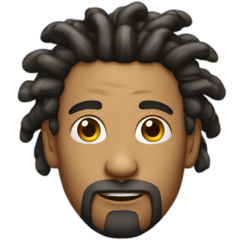 Man with dread locks emoji