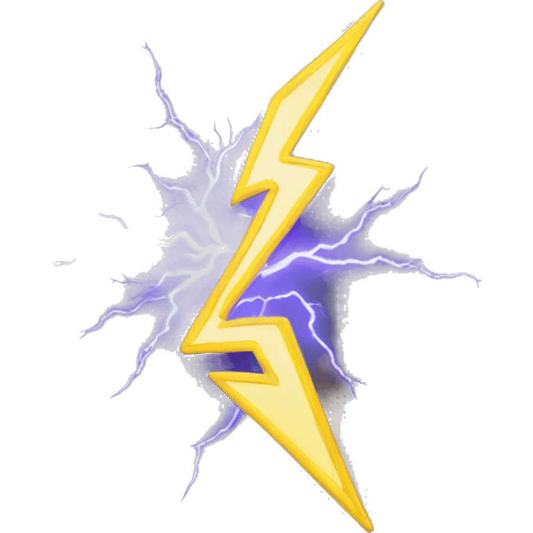 lightning spark with an energy flow and positive trend emoji