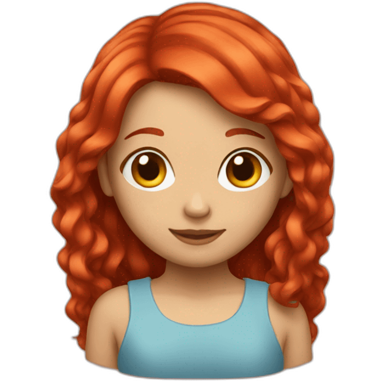 red hair girl emoji