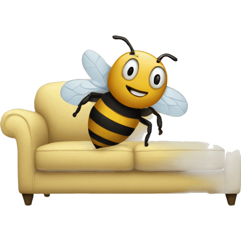 Bee on a sofa emoji