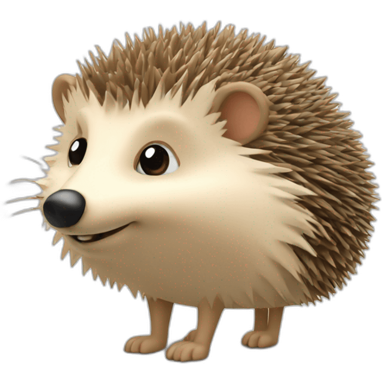 hedgehog with circuit design emoji