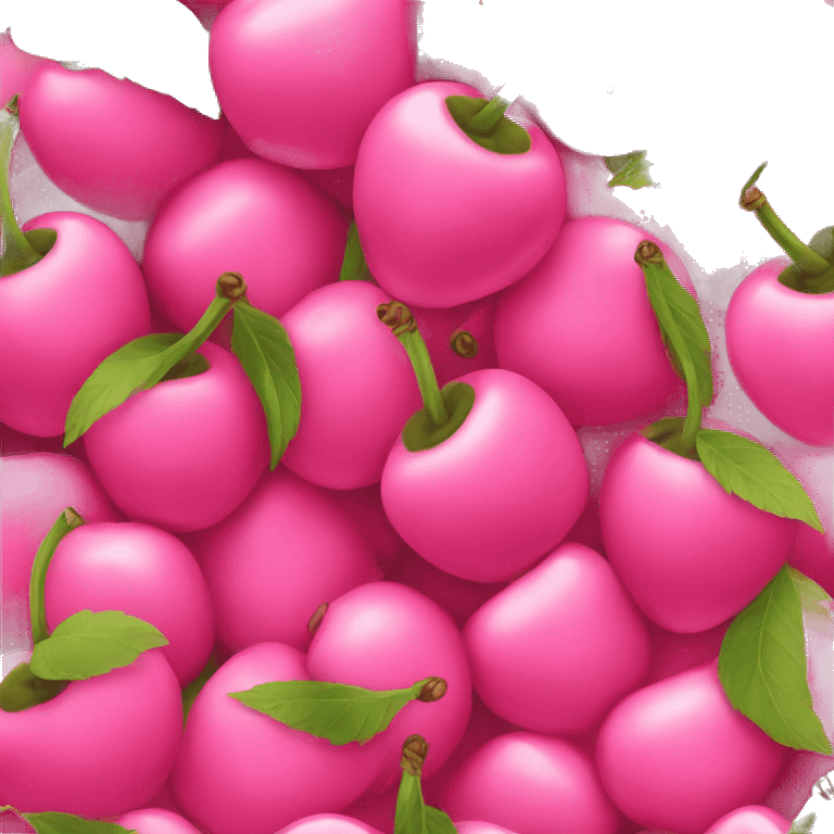 Pink cherries emoji