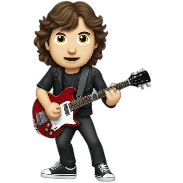 Angus Young acdc school emoji