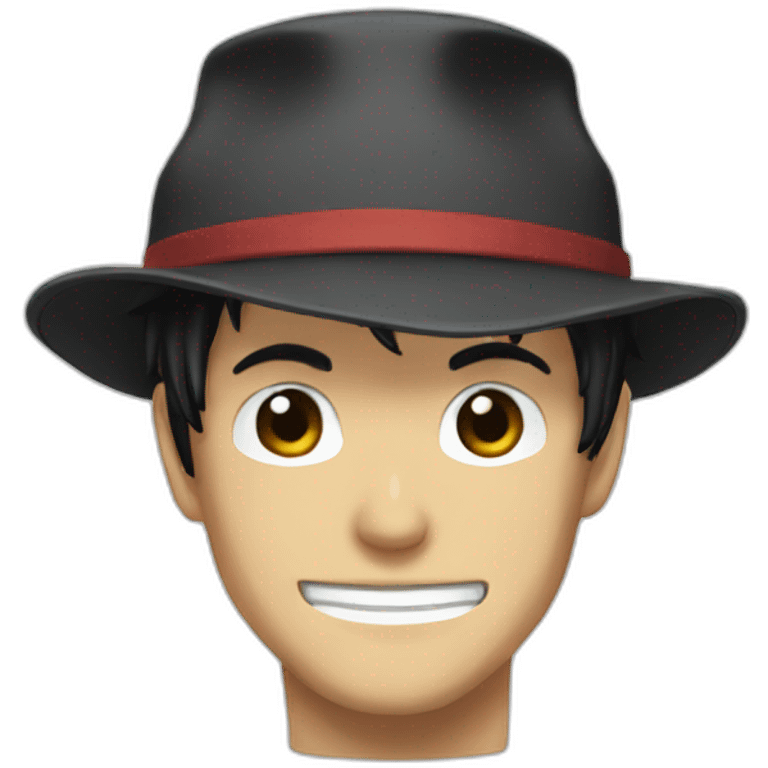 one piece anime hat emoji