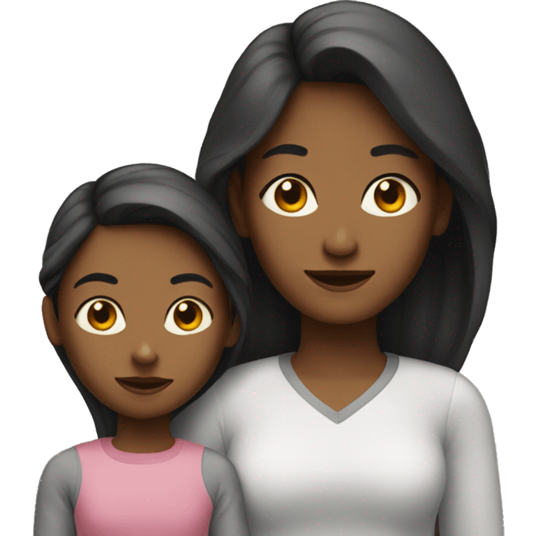 girl and mom emoji