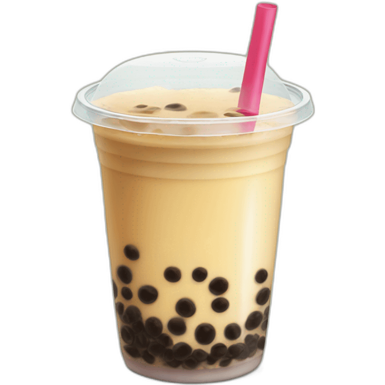 half finished bubble tea emoji